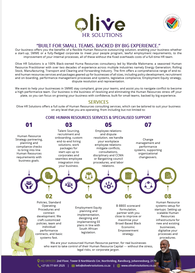 Olive HR Solutions banner