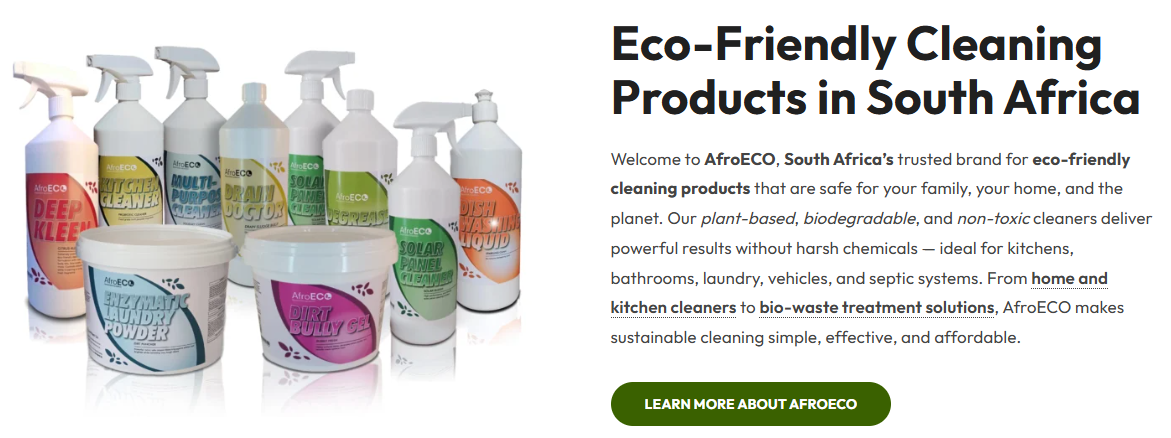 AfroECO Sanitation Services banner